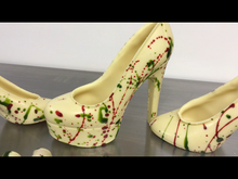 Artisan Handmade Belgian chocolate platform shoe filled with luxury handmade chocolates
