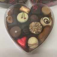 Small heart shaped handmade chocolate box
